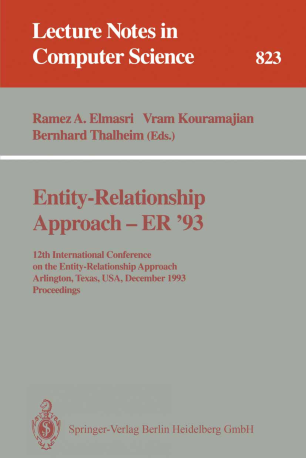 Entity Relationship Approach, Er '93